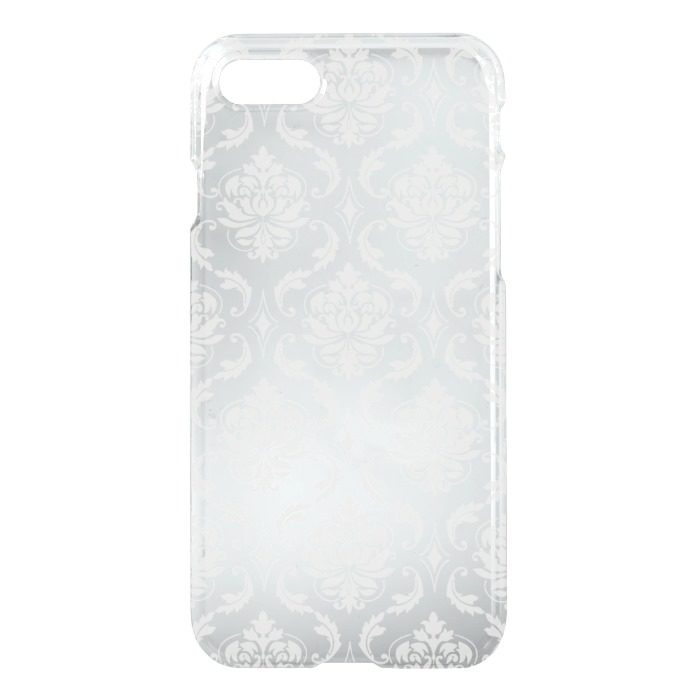 Gray White Classic Damask Pattern iPhone 7 Case