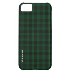 Green & Black Graham Clan Plaid iPhone 5 Case