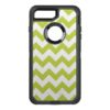 Green Zigzag Stripes Chevron Pattern OtterBox Defender iPhone 7 Plus Case