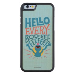 Grover Hello Carved Maple iPhone 6 Bumper Case