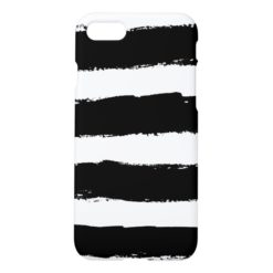 Grunge Black and White Stripes iPhone 7 Case