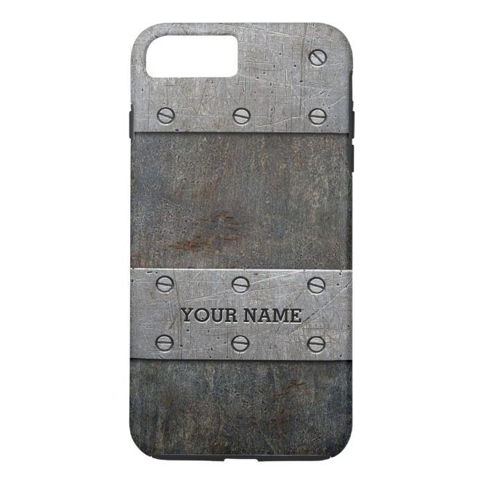 Grunge Metal Look Tough iPhone 7 Plus Case