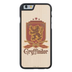 Gryffindor Quidditch Badge Carved Maple iPhone 6 Case