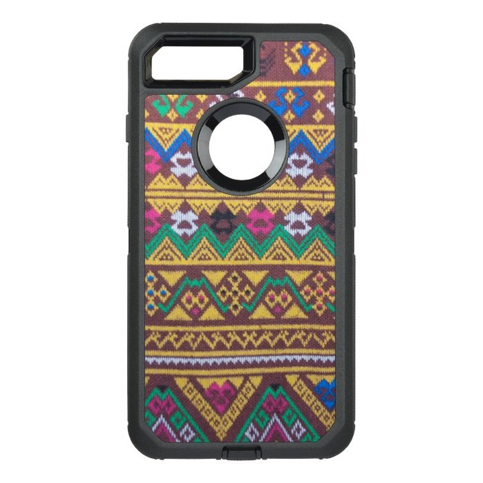 Hand Woven Thai Silk Pattern OtterBox Defender iPhone 7 Plus Case