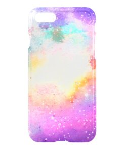 Hand painted pastel watercolor nebula galaxy stars iPhone 7 case