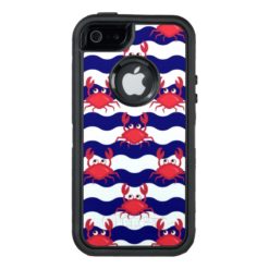 Happy Crabs Pattern OtterBox Defender iPhone Case