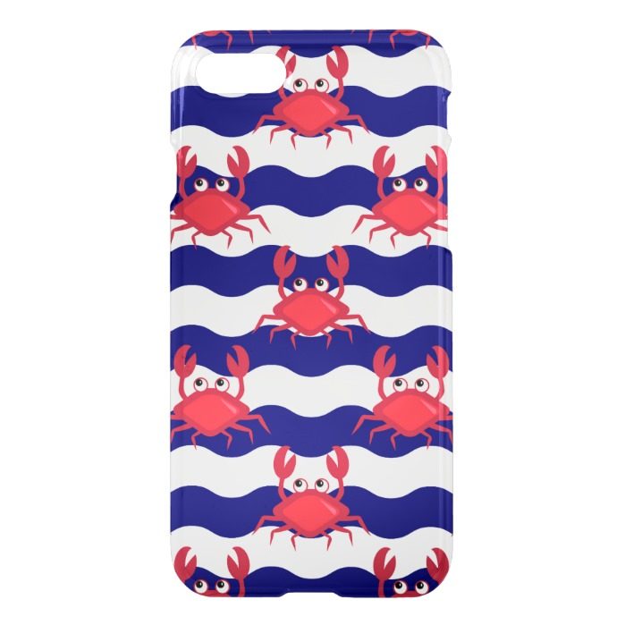 Happy Crabs Pattern iPhone 7 Case