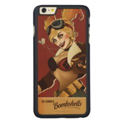 Harley Quinn Bombshells Pinup Carved Maple iPhone 6 Plus Slim Case