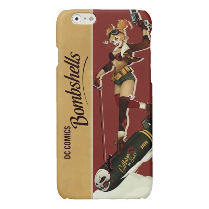 Harley Quinn Bombshells Pinup Glossy iPhone 6 Case