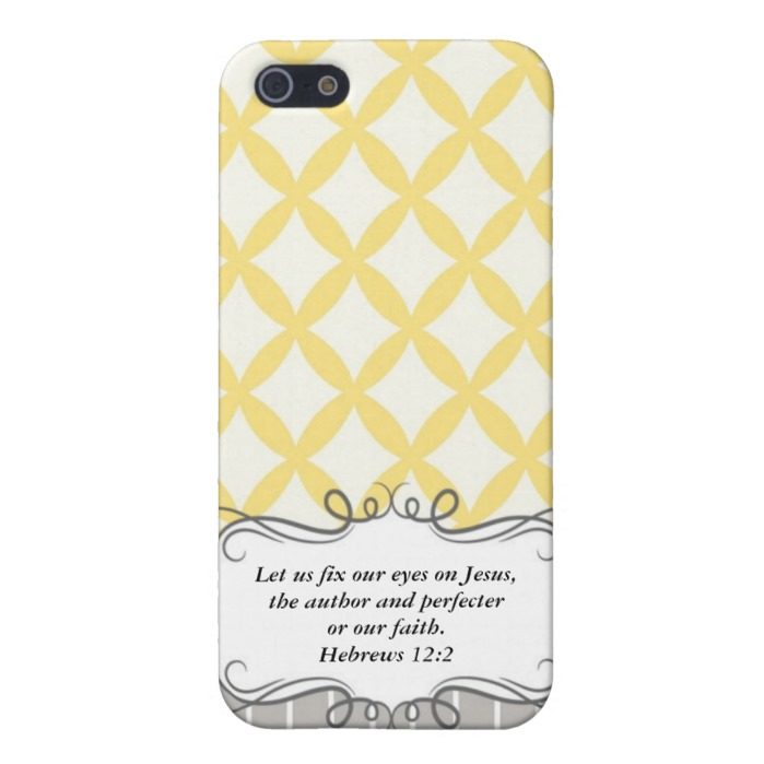 Hebrew 12:2 Modern Iphone case with Bible verse
