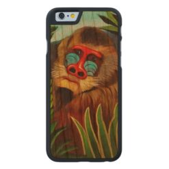 Henri Rousseau Mandrill In The Jungle Vintage Art Carved Cherry iPhone 6 Slim Case