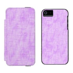 Hidden Pain in Purple Wallet Case For iPhone SE/5/5s