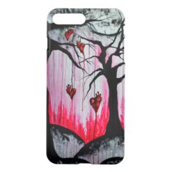 High and Dry Heart Trees Art iPhone7+ Clear Case