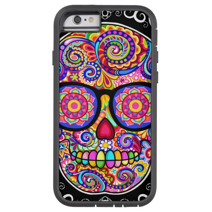 Hipster Sugar Skull iPhone 6 case