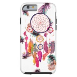 Hipster Watercolor Dreamcatcher Feather Pattern Tough iPhone 6 Case