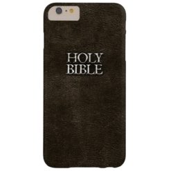 Holy Bible Christian Religion Faux Brown Leather Barely There iPhone 6 Plus Case