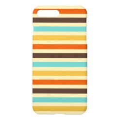 Horizontal Stripes Blue Yellow Red iPhone 7 Plus Case