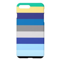 Horizontal Stripes In Winter Colors iPhone 7 Plus Case