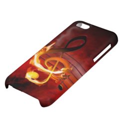 Hot Music Notes Glossy iPhone 5C Case