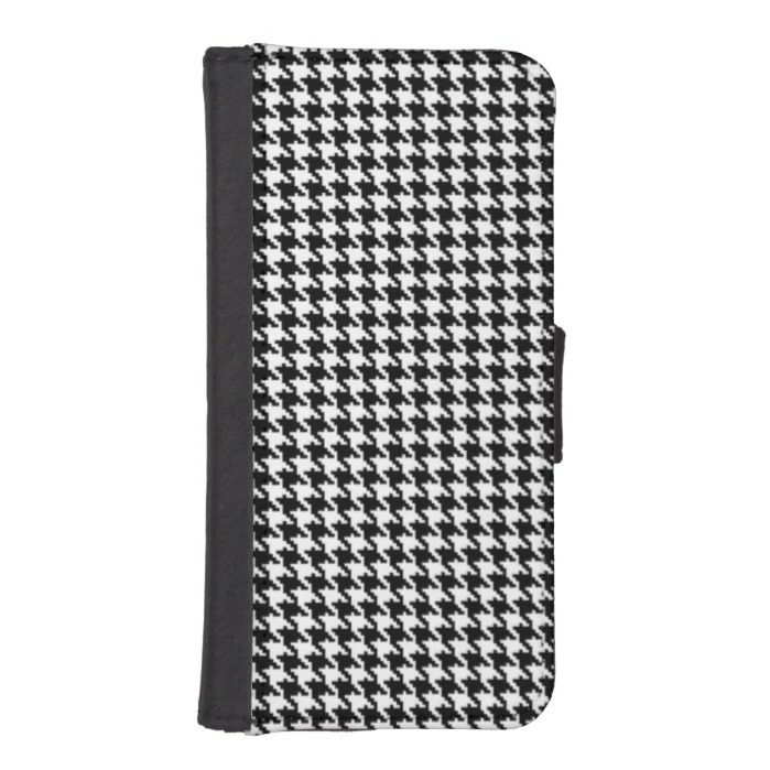 Houndstooth Pattern iPhone SE/5/5s Wallet Case