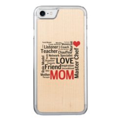I Love Mom - Multitasking Master Chef Mother Carved iPhone 7 Case
