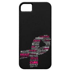 Inspirational Breast Cancer Awareness Ribbon iPhone SE/5/5s Case