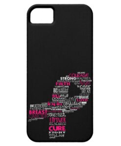 Inspirational Breast Cancer Awareness Ribbon iPhone SE/5/5s Case