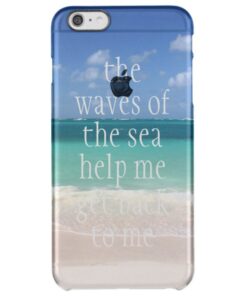 Inspirational Motivational Quote Waves of the sea Clear iPhone 6 Plus Case