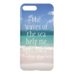 Inspirational Motivational Quote Waves of the sea iPhone 7 Plus Case