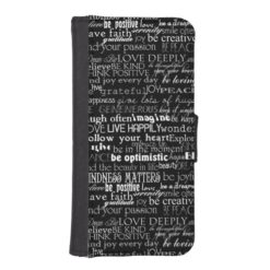Inspirational Words Wallet Phone Case For iPhone SE/5/5s