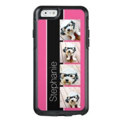Instagram Photo Collage with Bright Pink and Black OtterBox iPhone 6/6s Case