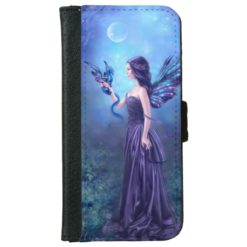 Iridescent Fairy & Dragon Art iPhone 6 Wallet Case