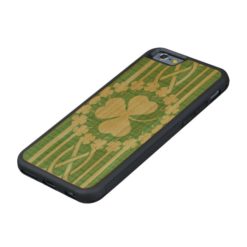 Irish Shamrock Celtic Carved Cherry iPhone 6 Bumper