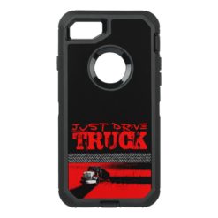 JUST DRIVE Truck: RED OtterBox Defender iPhone 7 Case