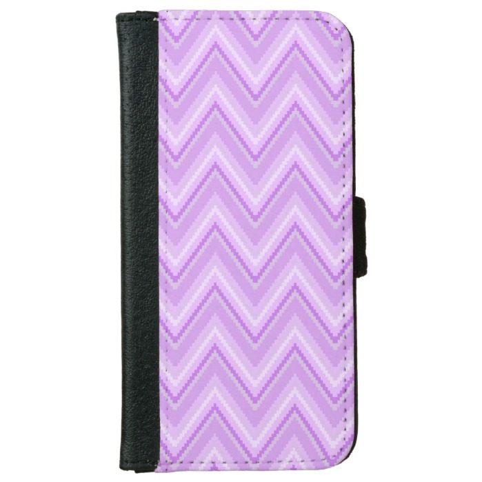 Jagged Purple Chevron iPhone 6/6s Wallet Case