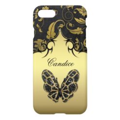 Jeweled Butterfly Damask iPhone 7 Case