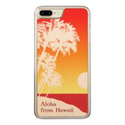 Kapaa Sunset Hawaiian Carved iPhone 7 Plus Case