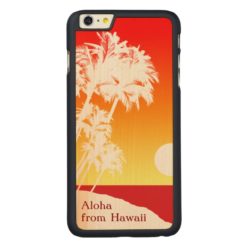 Kapaa Sunset Hawaiian Customizable Carved Maple iPhone 6 Plus Slim Case