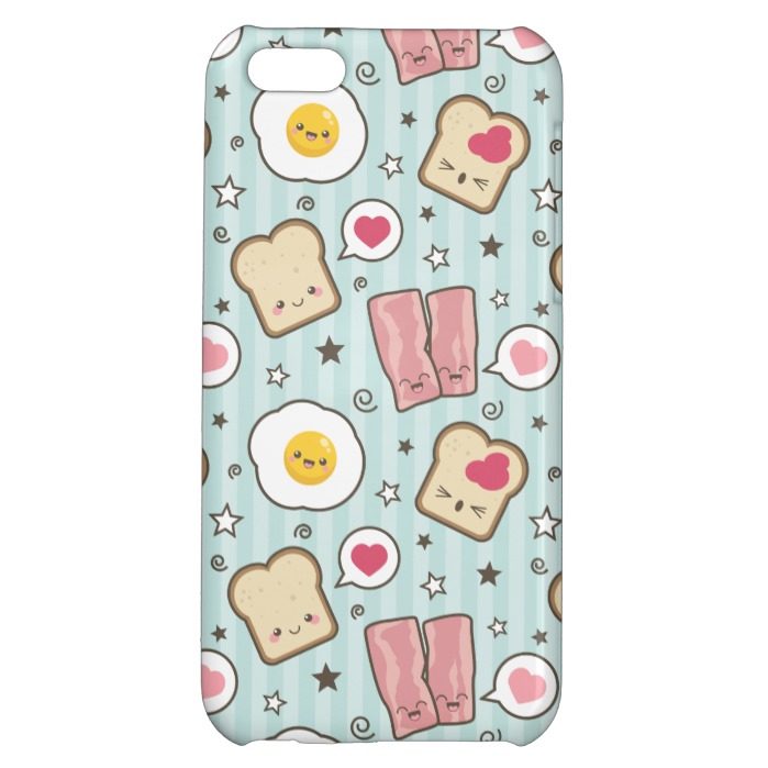 Kawaii Bacon & Fried Egg Deconstructed Sandwich iPhone 5C Cover