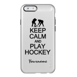 Keep Calm & Play Hockey custom cases