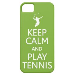 Keep Calm & Play Tennis custom color iPhone case