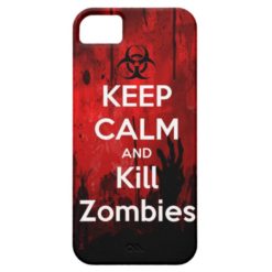 Keep Calm and Kill Zombies iPhone SE/5/5s case