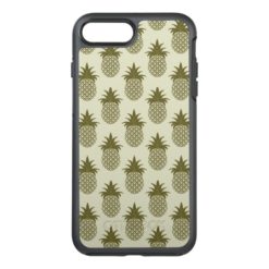 Khaki Pineapple Pattern OtterBox Symmetry iPhone 7 Plus Case