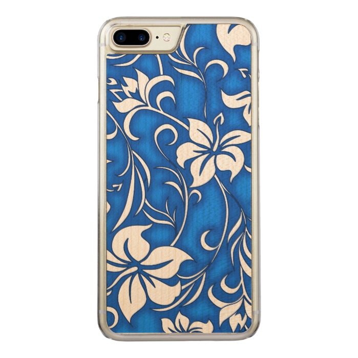 Kilauea Hibiscus Hawaiian Floral Carved iPhone 7 Plus Case