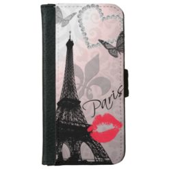 Kiss From Paris iPhone 6/6s Wallet Case