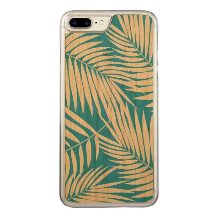 Kona Palms Hawaiian Leaf Carved iPhone 7 Plus Case