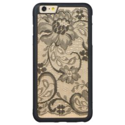 Layers Of Lace Carved Maple iPhone 6 Plus Bumper Case