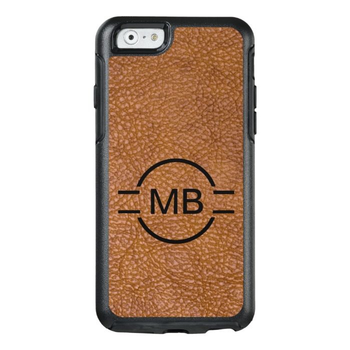 Leather Look Monogram Style OtterBox iPhone 6/6s Case