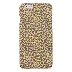 Leopard Print Animal Skin Pattern Glossy iPhone 6 Case