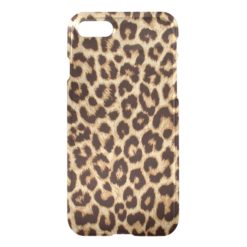 Leopard Print Clearly Deflector iPhone 7 Case